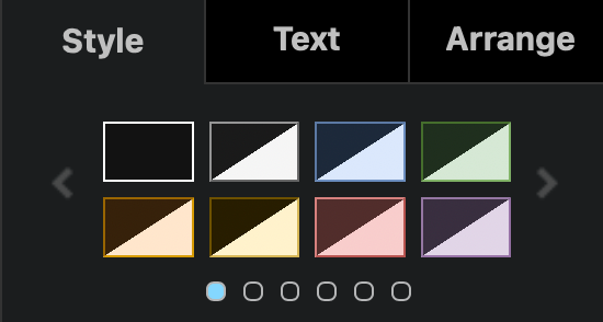 Set a new shape or connector style easily with the style palette in draw.io