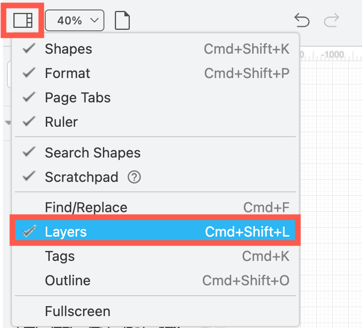 Layers in draw.io make it easier to assemble an infographic