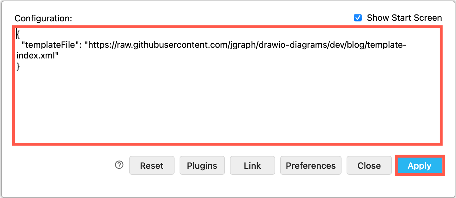 Configure draw.io to use a custom template library